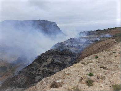 Fire at Horse Point Landfill